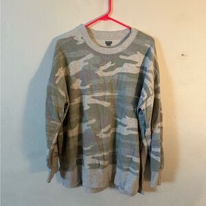 Aerie oversized top in camo